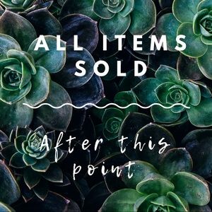 All Items Sold After This Point